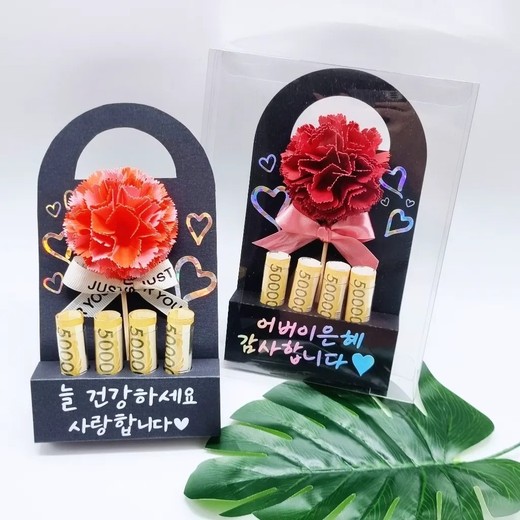 카네이션 용돈 토퍼 상품 이미지